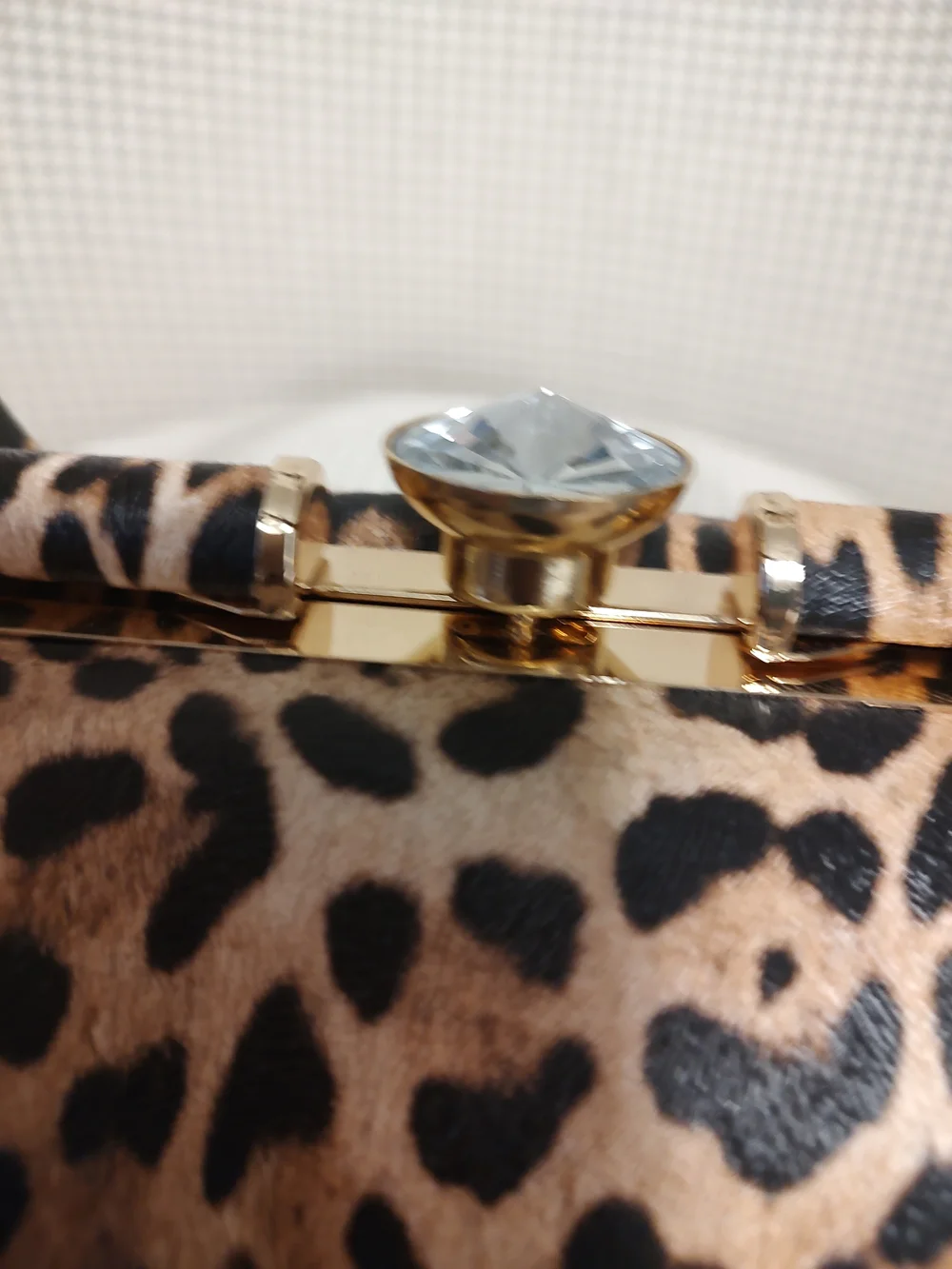 unbranded vegan leather leopard print barrel/tumbler